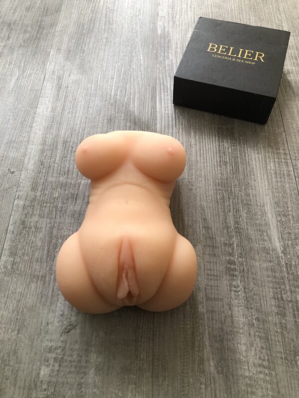JS064-Bi Masturbador masculino de silicon con Anó y vagina