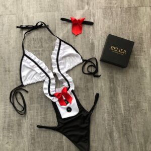 DF032 Disfraz mesonera sexy incluye trikini y choker