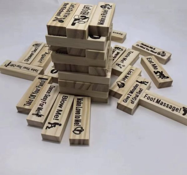 JS083-BI Juego jenga de mesa para adultos