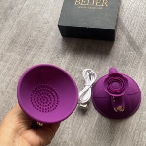 BIJS104 Pack de vibradores con succión para pezones, carga usb